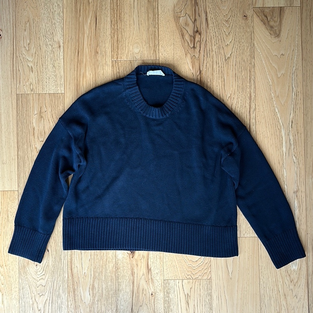 Everlane Navy Knit Pullover
